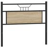 vidaXL Cabeceira de cama 107 cm derivados madeira/a&ccedil;o carvalho sonoma