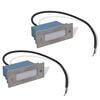 vidaXL 2 Luzes LED embutidas para escadas 44 x 111 x 56 mm