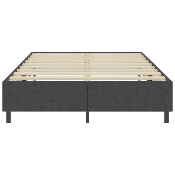 vidaXL Cama boxspring 140x200 cm tecido cinzento