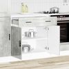 vidaXL Arm&aacute;rio base cozinha Porto derivados madeira cinzento cimento