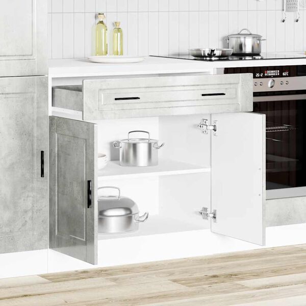 vidaXL Arm&aacute;rio base cozinha Porto derivados madeira cinzento cimento