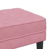 vidaXL banco com almofada Rosa 113 x 57 x 39 cm Veludo
