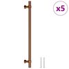 vidaXL Puxadores para m&oacute;veis 5 pcs 224 mm a&ccedil;o inoxid&aacute;vel bronze