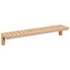 vidaXL Rack Suspenso de Parede Natural 62 x 10 x 12,5 cm