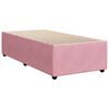 vidaXL Cama com molas/colch&atilde;o 90x200 cm veludo rosa