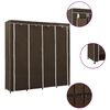 vidaXL Roupeiro com 4 compartimentos 175x45x170 cm castanho