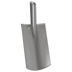 vidaXL Cabe&ccedil;a de P&aacute; Prateado 43 x 17 cm A&ccedil;o revestido a p&oacute;