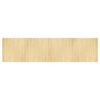 vidaXL Tapete retangular 100x400 cm bambu cor natural clara