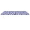 vidaXL Toldo retr&aacute;til autom&aacute;tico 5x3 m azul e branco