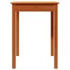 vidaXL Mesa de jantar 55x55x75 cm madeira pinho maciça castanho cera