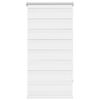 vidaXL Cortina Zebra 60,9x120 cm, largura do tecido 56,7 cm, branca