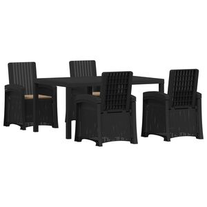 vidaXL Conjunto de Jantar para Jardim 5 unid. PP