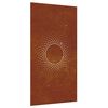 vidaXL Decora&ccedil;&atilde;o p/ muro de jardim 105x55 cm a&ccedil;o corten design sol