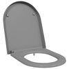 vidaXL Assento de Vaso Sanit&aacute;rio Cinzeto 49 x 36 x 4 cm Duroplast