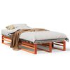 vidaXL Cama sem colch&atilde;o 75x190 cm madeira de pinho maci&ccedil;a castanho-mel