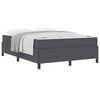 vidaXL Estrutura da Cama com colch&atilde;o Cinza Escuro 160 x 200 cm tecido