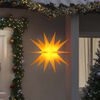 vidaXL Luz de Natal com LED dobr&aacute;vel 100 cm amarelo