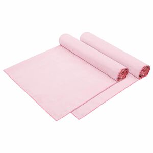vidaXL Toalhas para Espregui&ccedil;adeira 2 pcs Rosa 210 x 75 cm