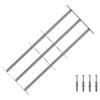 vidaXL Grelha seguran&ccedil;a ajust&aacute;vel p/ janelas com 3 traves 700-1050 mm