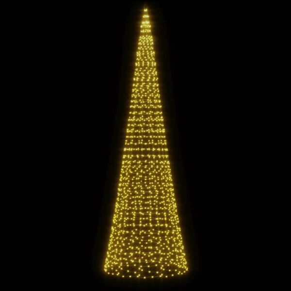 vidaXL &Aacute;rvore de Natal LED 1534 LEDs branco quente 500 cm