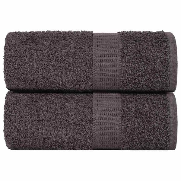 vidaXL Panos 2 pcs FROGN 15x21 cm 100% algodão antracite