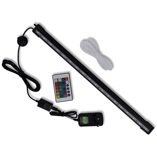 vidaXL L&acirc;mpada para aqu&aacute;rio RGB bolhas RGB 48 cm