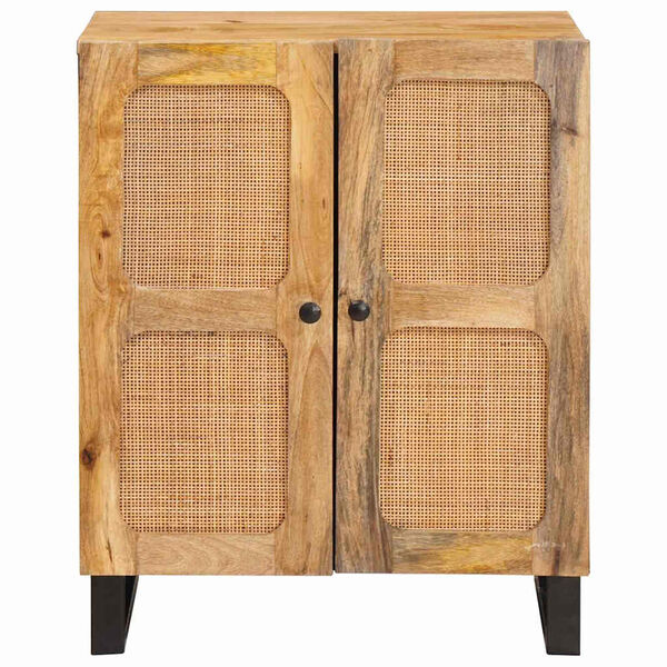 vidaXL Buffet Castanho 60 x 33 x 75 cm Madeira de manga maci&ccedil;a