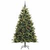 vidaXL &Aacute;rvore de Natal Artificial Articulada com Cones Verde 240 cm