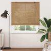 vidaXL Estores de rolo com cortinas Manual Castanho 150 x 220 cm Bambu