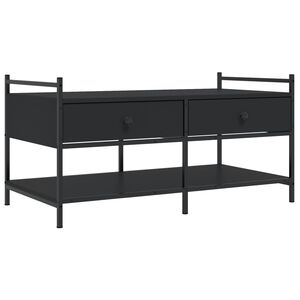 vidaXL Mesa de centro 99x50x50 cm derivados de madeira preto