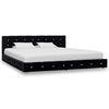 vidaXL Estrutura de cama 180x200 cm veludo preto