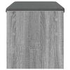 vidaXL Banco de Hall com almofada Cinza Sonoma 83 x 38 x 40 cm
