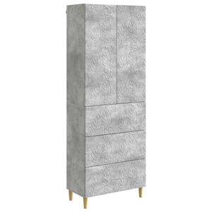 vidaXL Conjunto de Gabinete 2 pcs Cinzento Cimento 66 x 34,5 x 90 cm