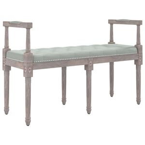 vidaXL Banco 110x40x70 cm veludo cinzento-claro