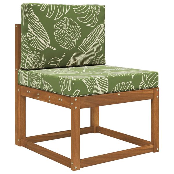 vidaXL Almofada para Sof&aacute; Externo 2 pcs Design de Folha Poli&eacute;ster