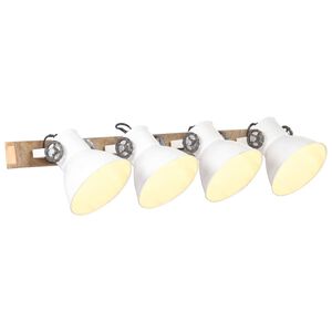 vidaXL Candeeiro de parede industrial 90x25 cm E27 branco