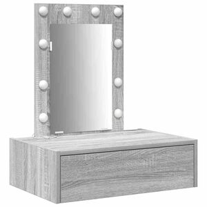 vidaXL Mesa de vestir Cinzeto 60 x 40 x 70 cm Derivados de Madeira
