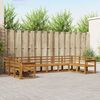 vidaXL Conjunto de Sof&aacute;s para Exterior 10 pcs Natural