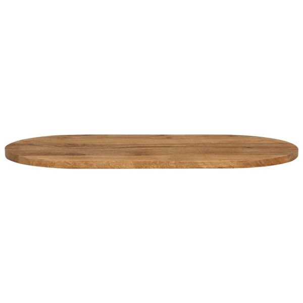 vidaXL Tampo de mesa oval 100x50x2,5 cm madeira de mangueira maci&ccedil;a