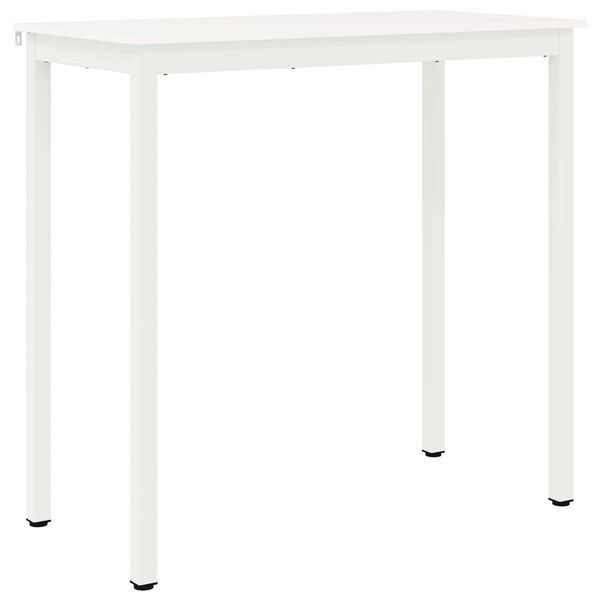 vidaXL Mesa de bar Branco 110 x 55 x 105 cm Madeira de Pinheiro S&oacute;lida