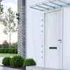 vidaXL Painel lateral p/ toldo porta 2 pcs vidro temp. transparente