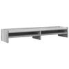 vidaXL Suporte monitor 100x24x16 cm derivados madeira cinzento sonoma