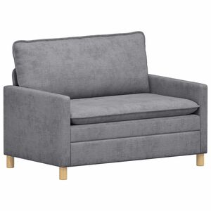 vidaXL Sof&aacute; Cinzento-claro 126 x 81 x 87,5 cm Poli&eacute;ster
