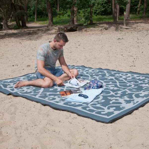 Bo-Camp Tapete de exterior Chill mat Oriental 5x2,5 m XXL champanhe