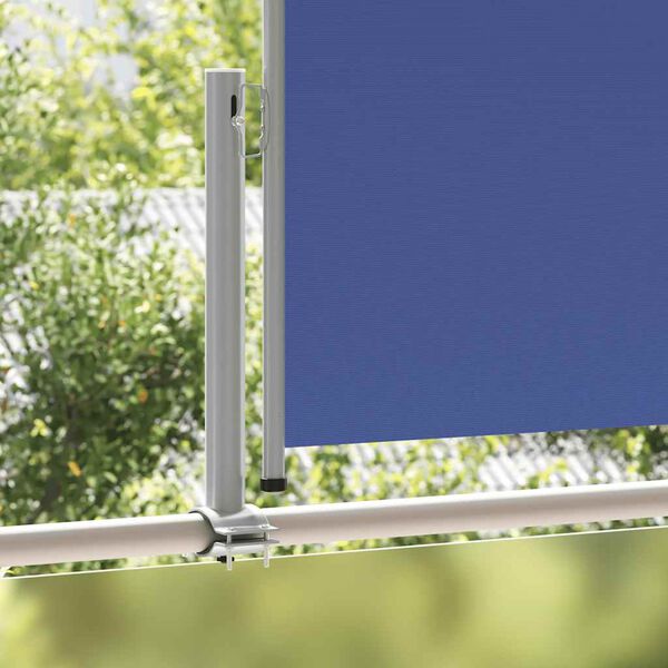 vidaXL Toldo lateral retr&aacute;til para p&aacute;tio 100x300 cm azul