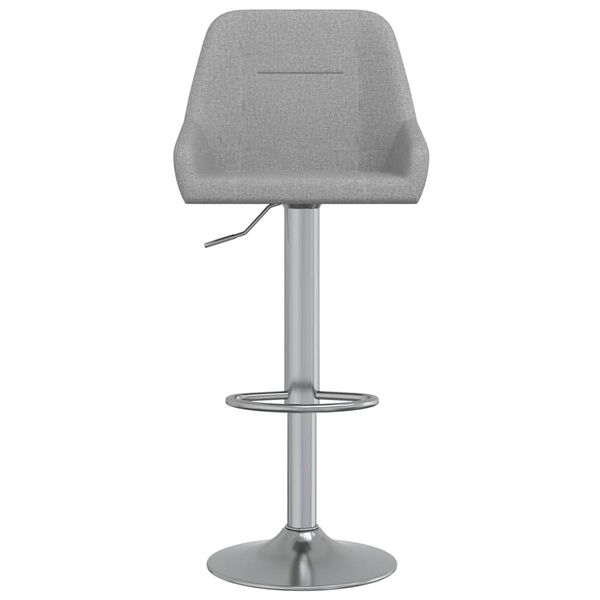 vidaXL Bancos de bar 2 pcs tecido cinzento-claro
