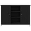 vidaXL Buffet Carvalho Preto 100 x 35 x 70 cm