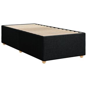 vidaXL Estrutura de cama sem colch&atilde;o 80x200 cm tecido preto