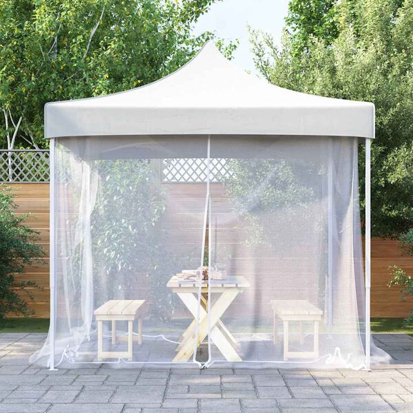 vidaXL mosquiteiro para exterior malha 220 branco 300x300x200 cm