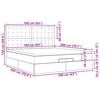 vidaXL Estrutura de cama otomana com colchão tecido castanho escuro